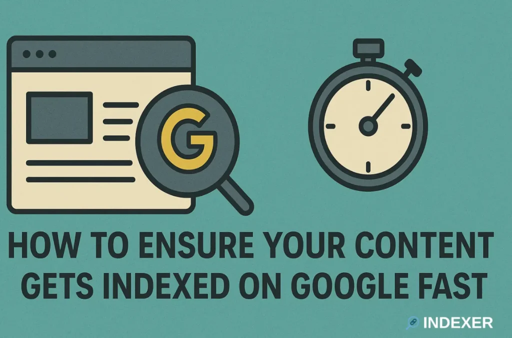 How to Ensure Your Content Gets Indexed on Google Fast