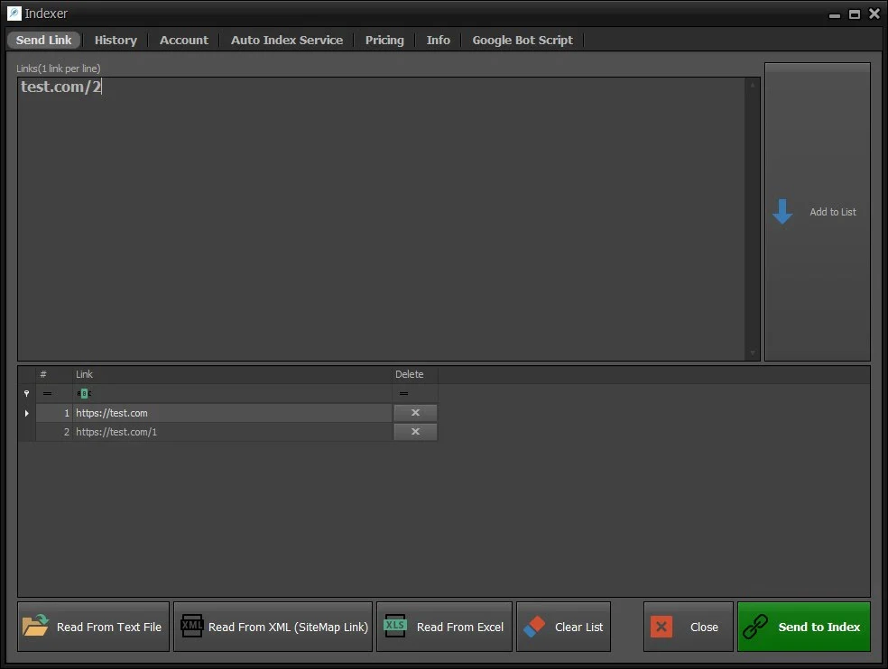 indexer software homepage